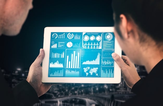 A digital dashboard displaying key performance indicators (KPIs) and data visualizations, illustrating the power of data analytics in business decision-making.