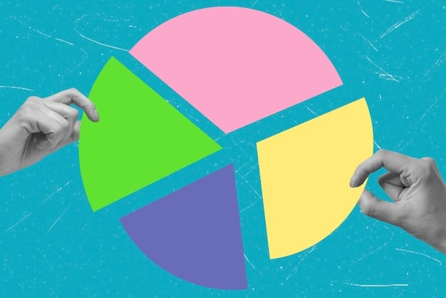 An image showing a pie chart divided into different sections representing the various roles and responsibilities of co-founders in a startup. Use vibrant colors to distinguish each segment.
