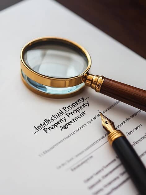 A close-up view of a legal document with the words 