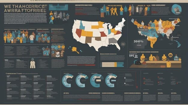 A detailed infographic illustrating the various types of startup incentives offered by US states, categorized into financial aid, mentorship programs, tax breaks, and infrastructure support, with icons representing each category.
