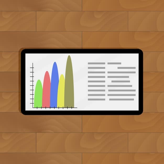 A stylized depiction of a pitch deck on a tablet with dynamic graphs and business illustrations, placed on a conference table with blurred figures in the background, suggesting an investor meeting setting.