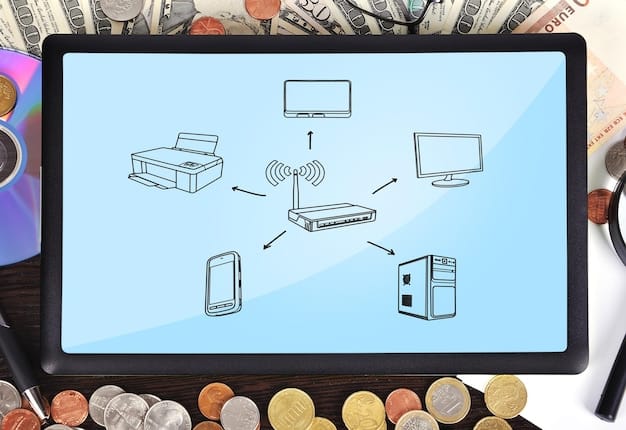 A simplified diagram showing arrows moving from retail investors' devices (phones, laptops) towards a central 