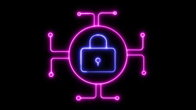 A digital padlock icon overlaid on a network diagram, symbolizing data security and protection, with subtle glowing lines indicating secure data flow.