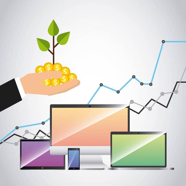 A graph illustrating the projected growth of the crowdfunding market with a superimposed image of a regulatory document, representing the influence of New SEC Regulations for Startup Crowdfunding: How Will They Impact Your 2025 Funding Strategy?.