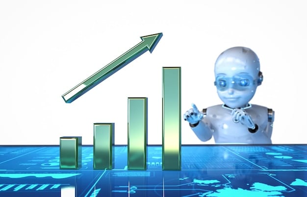 A graph depicting the projected growth of venture capital investments in AI and sustainable technologies for US-based startups in 2025, with upward trending lines and contrasting colors to highlight the key sectors mentioned in the Venture Capital Outlook 2025: Key Trends and Investment Opportunities for US-Based Startups.