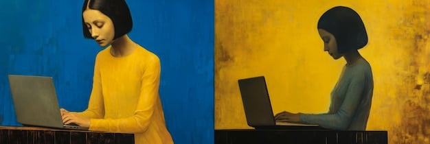 A split image showing, on one side, a person diligently working on a laptop in a home office setting, symbolizing bootstrapping. On the other side is a brightly lit boardroom with several people engaged in a discussion around a table, representing venture capital investment.