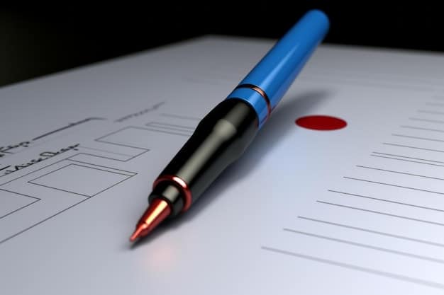 A close-up shot of a government grant application form being filled out with a pen, highlighting key sections such as 