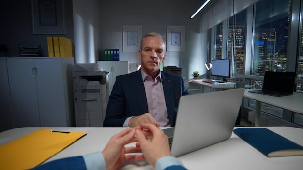 A close-up shot of a Data Privacy Officer (DPO) in a modern office setting, reviewing data privacy compliance documents on a tablet. The image conveys a sense of diligence and responsibility, highlighting the essential role of DPOs in ensuring data protection and compliance with regulations like 'How to Navigate the Evolving Landscape of Data Privacy Regulations in the US Tech Industry'.