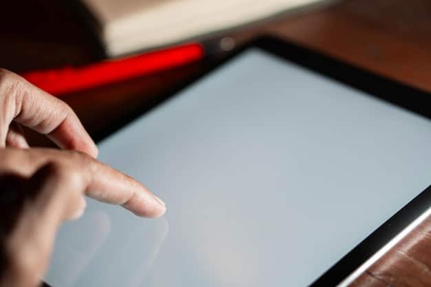 A close-up of a person using a screen reader to navigate a website, highlighting the importance of website accessibility for users with visual impairments. The image emphasizes the technical aspects of ensuring digital compliance with The Entrepreneur's Guide to ADA Compliance: Making Your Website and Workplace Accessible in 2025.