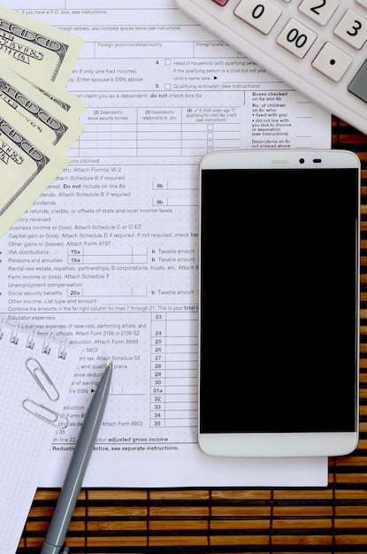 A stack of various IRS forms, with Form 1099-NEC clearly visible on top, alongside a calculator and a pen, emphasizing tax document management.